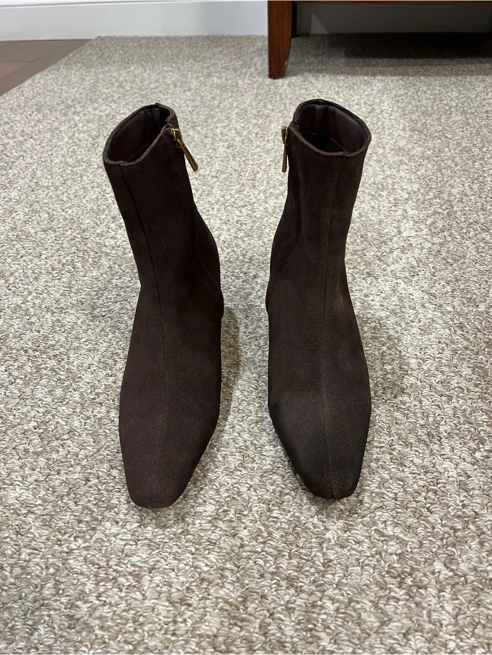 Splendid Chocolate Brown Suede Ankle Boots